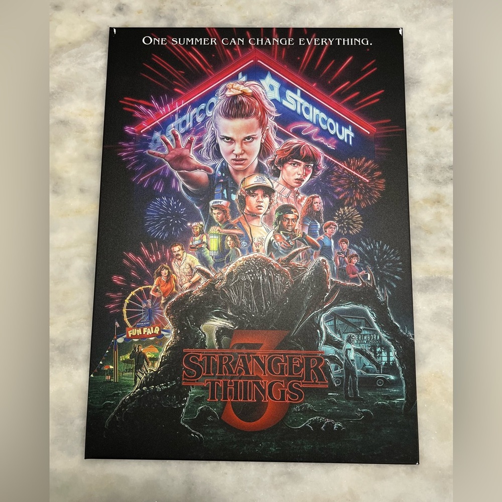 Stranger Things Season 3 Matte Metal Displate Poster 17.7” x 12.6”